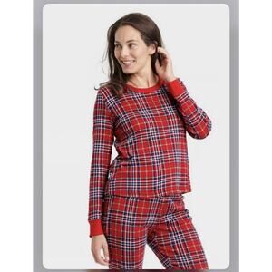 wondershop Womens 2 Piece Plaid Holiday pajama set Size Adult Small New